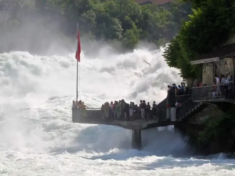 Rhine Falls from Zurich Switzerland