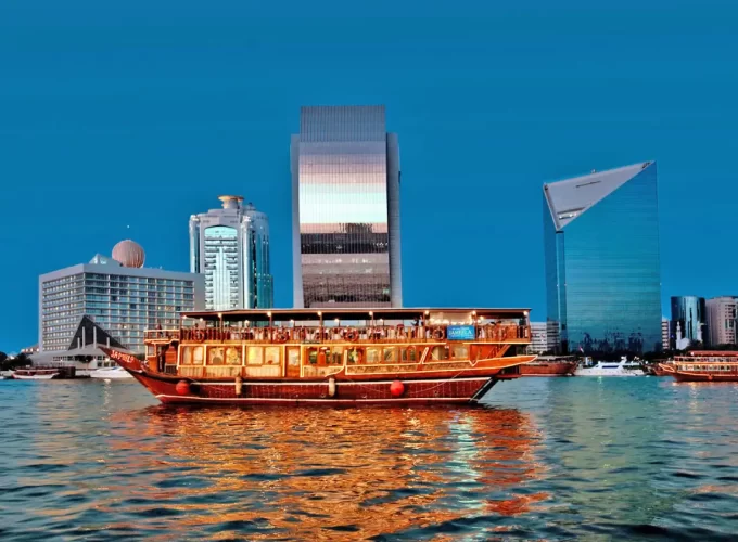 Dinner-on-Traditional-Wooden-Boat-Cruise-in-Dubai-Creek